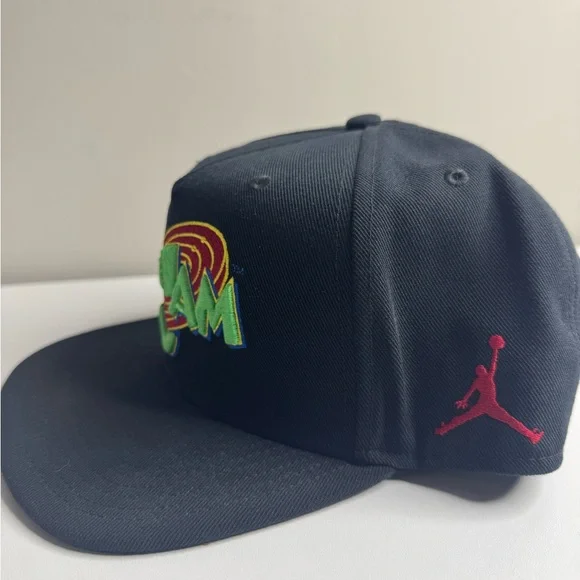 Jordan x Space Jam Snapback Hat – Black – Adjustable Fit - Picture 2 of 6